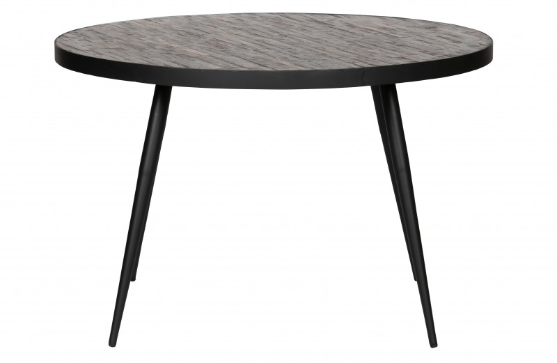 DINING TABLE FLOOR WOOD TOP METAL LEG - DINING TABLES